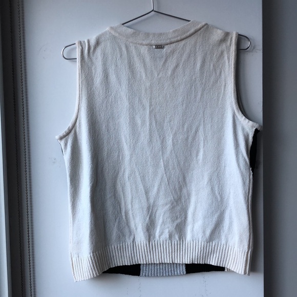 ST. JOHN SoCa Metallic Color Block Vest! - Picture 5 of 10